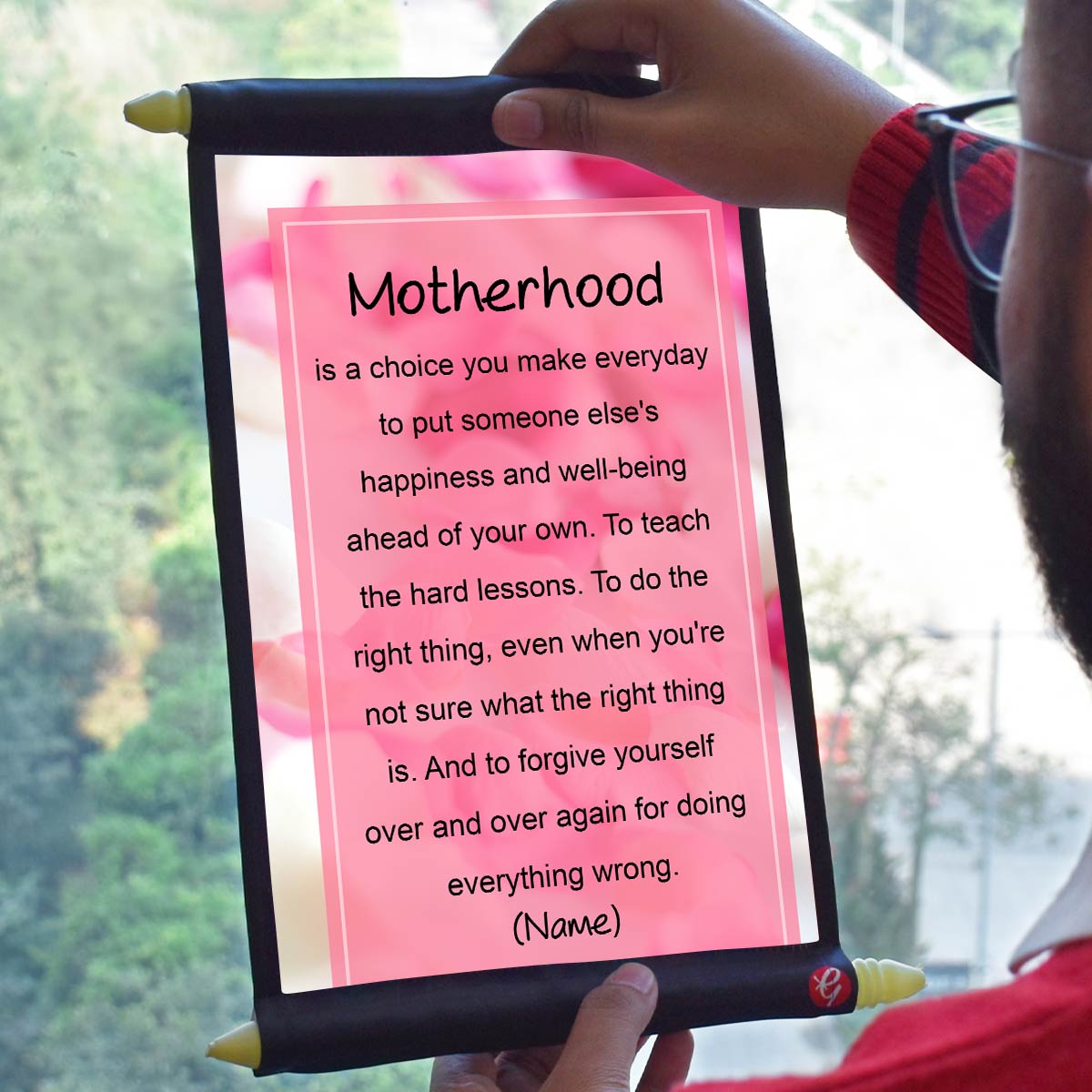 Personalized Motherhood Poster Frame-1