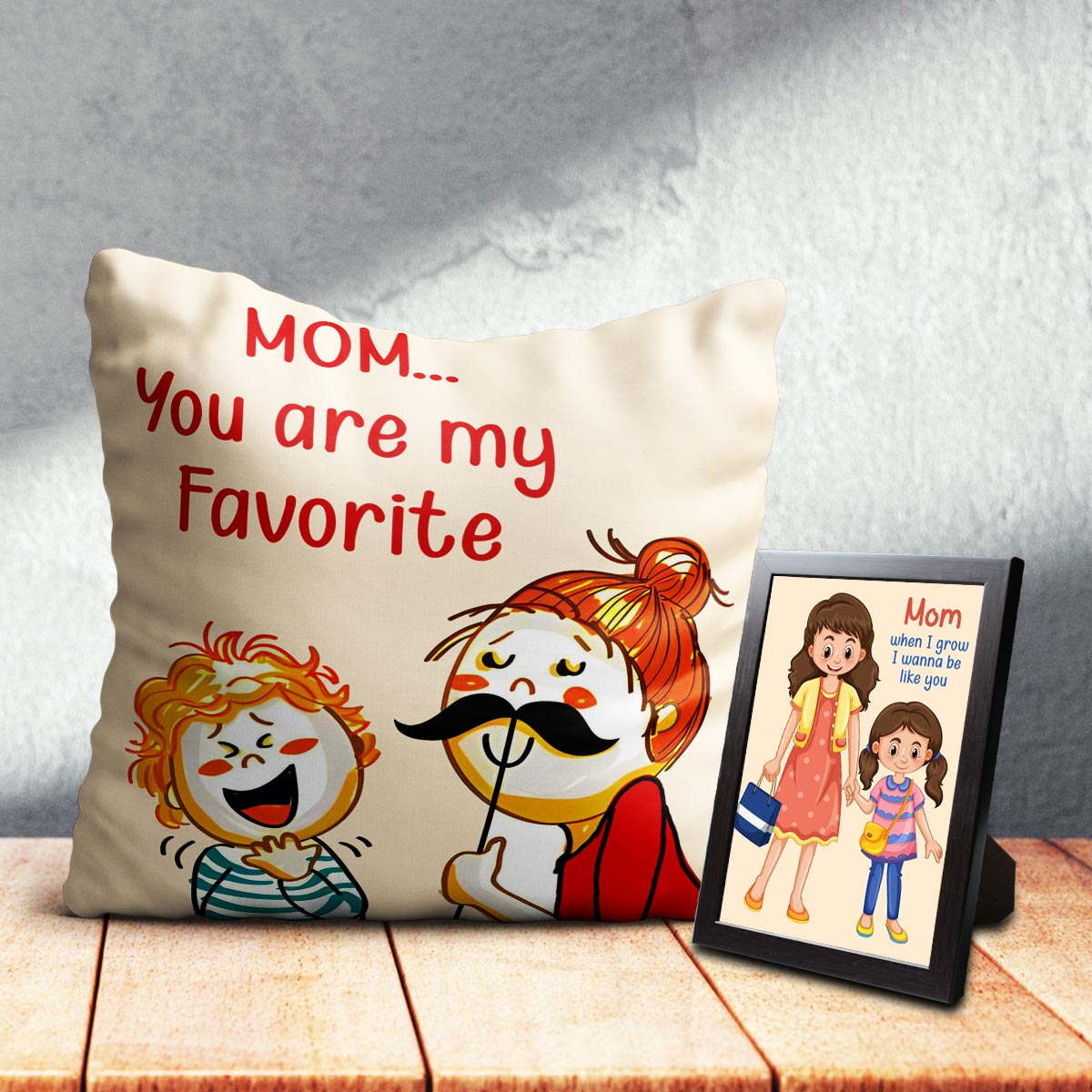 Funny Cushion & Photo Frame for Mom-1
