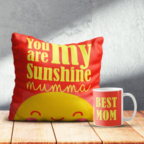 Sunny Cushion & Best Maa Mug-1