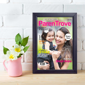 Personalized Parenthood Magazine Cover Gift for Mom