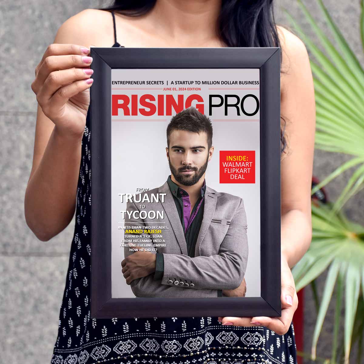 Rising Pro Personalised Magazine Cover