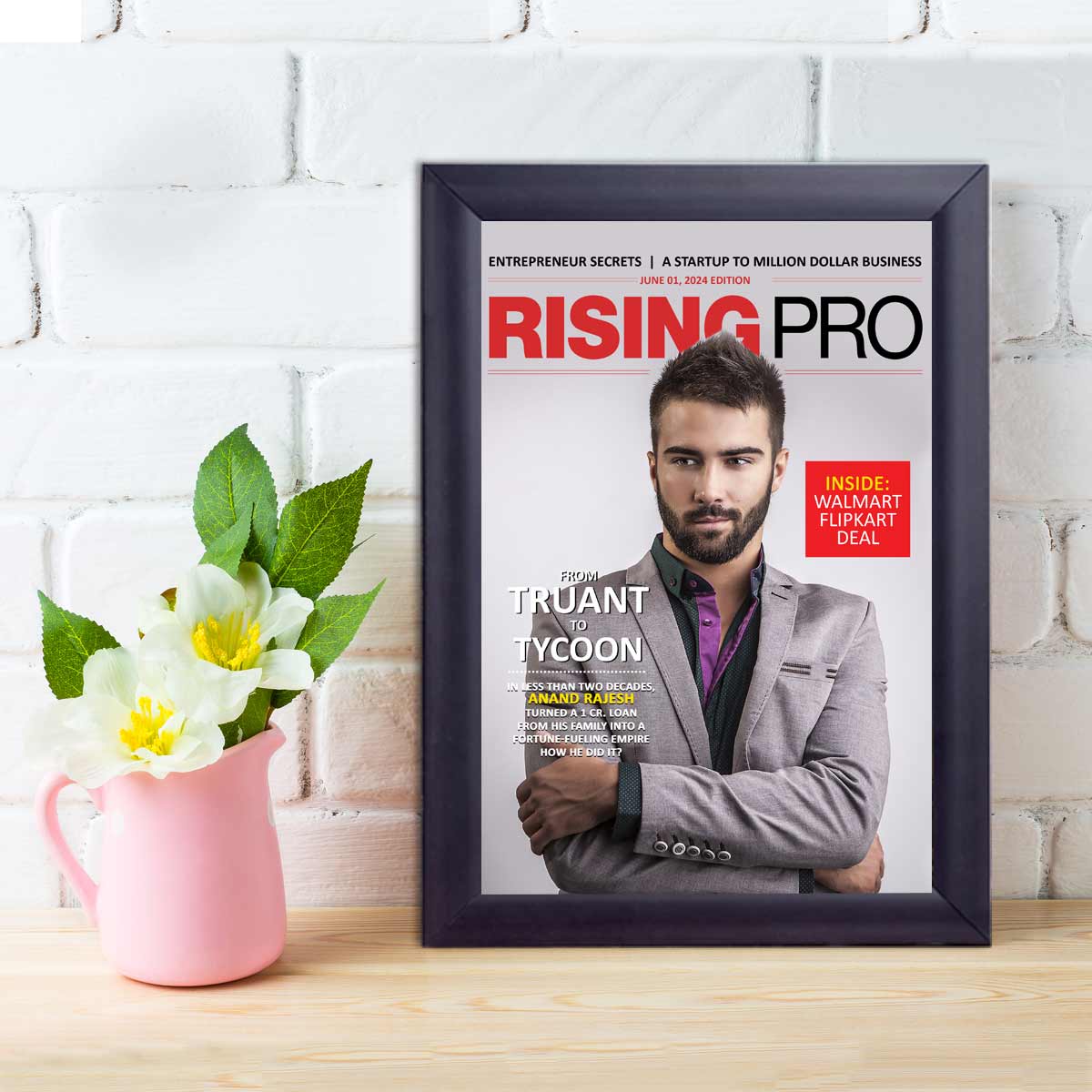 Rising Pro Personalised Magazine Cover