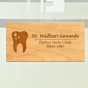 Personalised Dentist's Name Plate