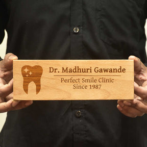 Personalised Dentist's Name Plate