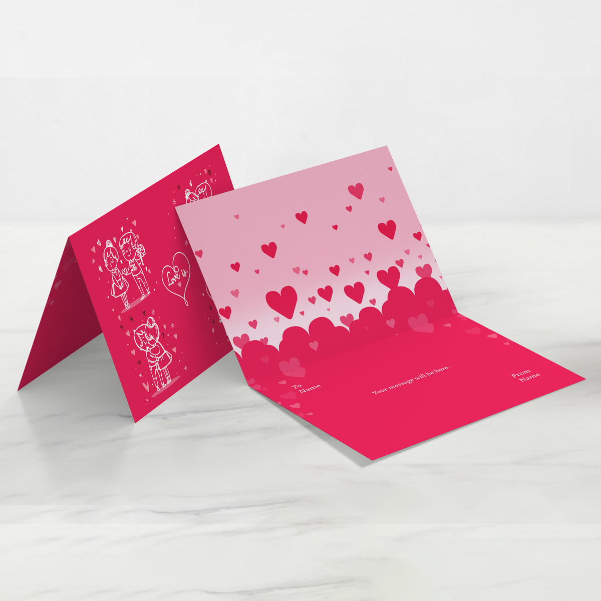 Love is When You With Me! Greeting Card