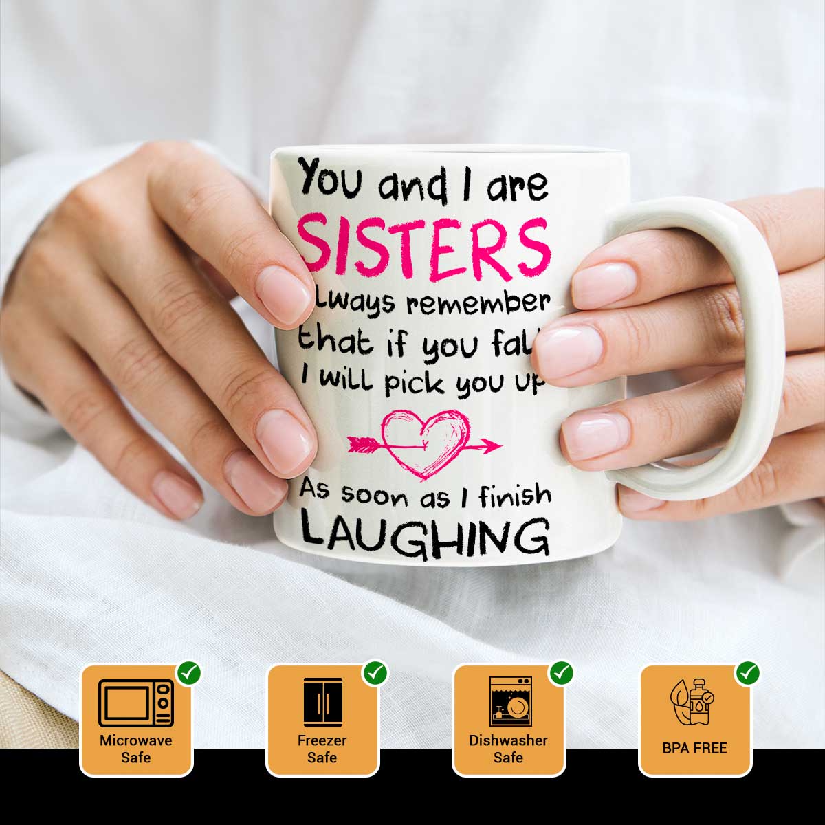 You And I Are Sisters Coffee Mug