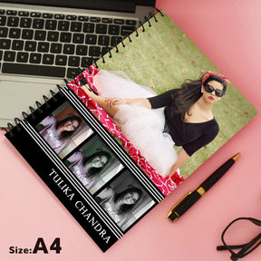 4 Photo Personalised Notebook
