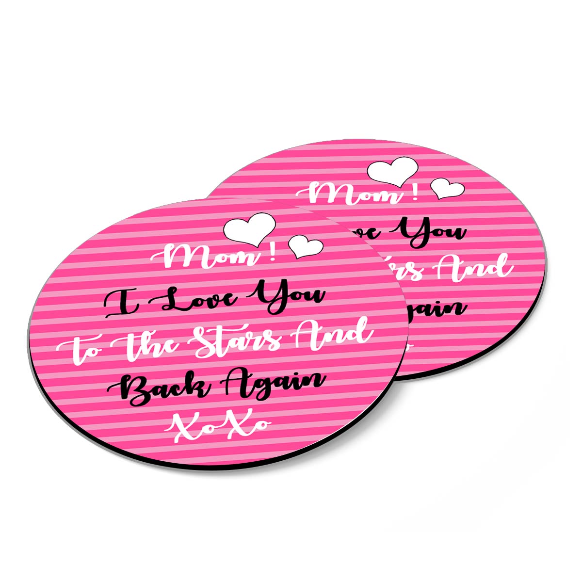 Set Of 4 - Personalised I Love Mom Coasters