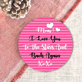 Set Of 4 - Personalised I Love Mom Coasters