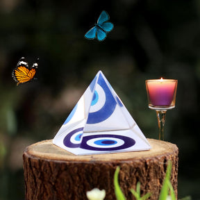 Feng Shui Evil Eye Crystal Pyramid