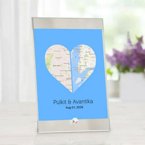 Personalised 2 States Glass Frame