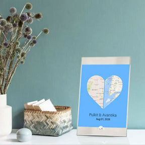 Personalised 2 States Glass Frame