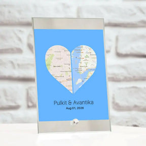 Personalised 2 States Glass Frame
