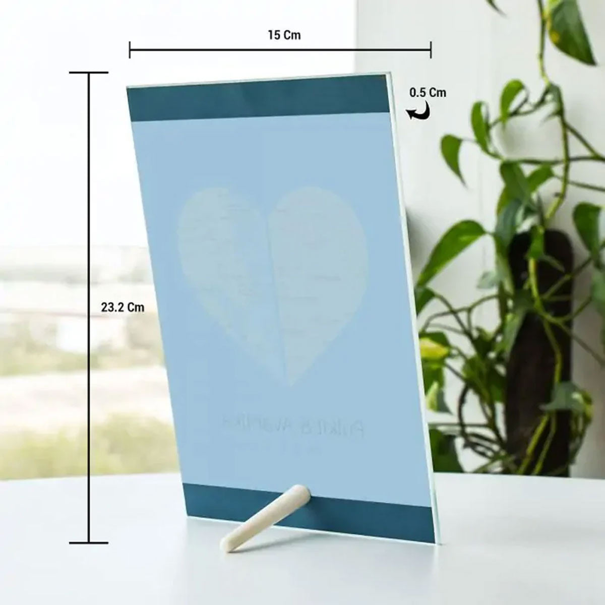 Personalised 2 States Glass Frame