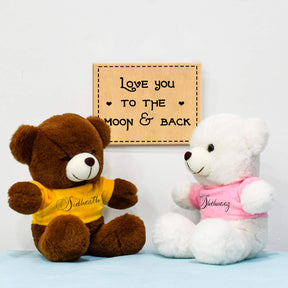 Twin Teddy Love Hamper-3