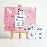 Personalized Unicorn Calendar Gift For Couple, Friend 1