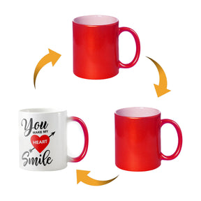 Make My Heart Smile Magic Mug Gift for Couple
