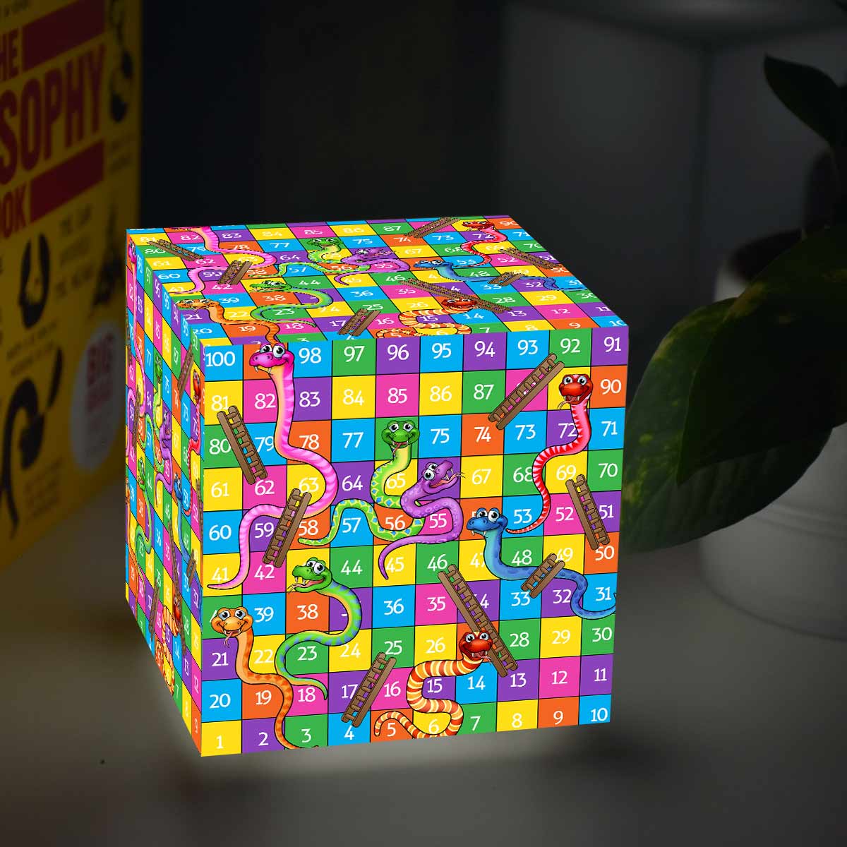 Snakes and Ladder Cube Lamp