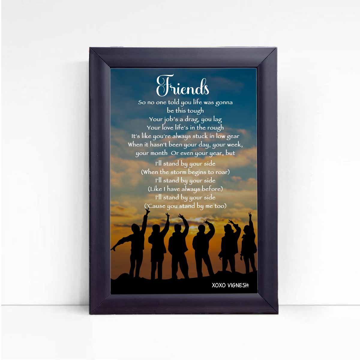 Personalised Friendship day Poster Frame