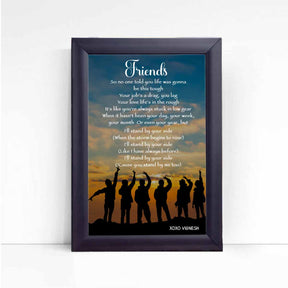 Personalised Friendship day Poster Frame