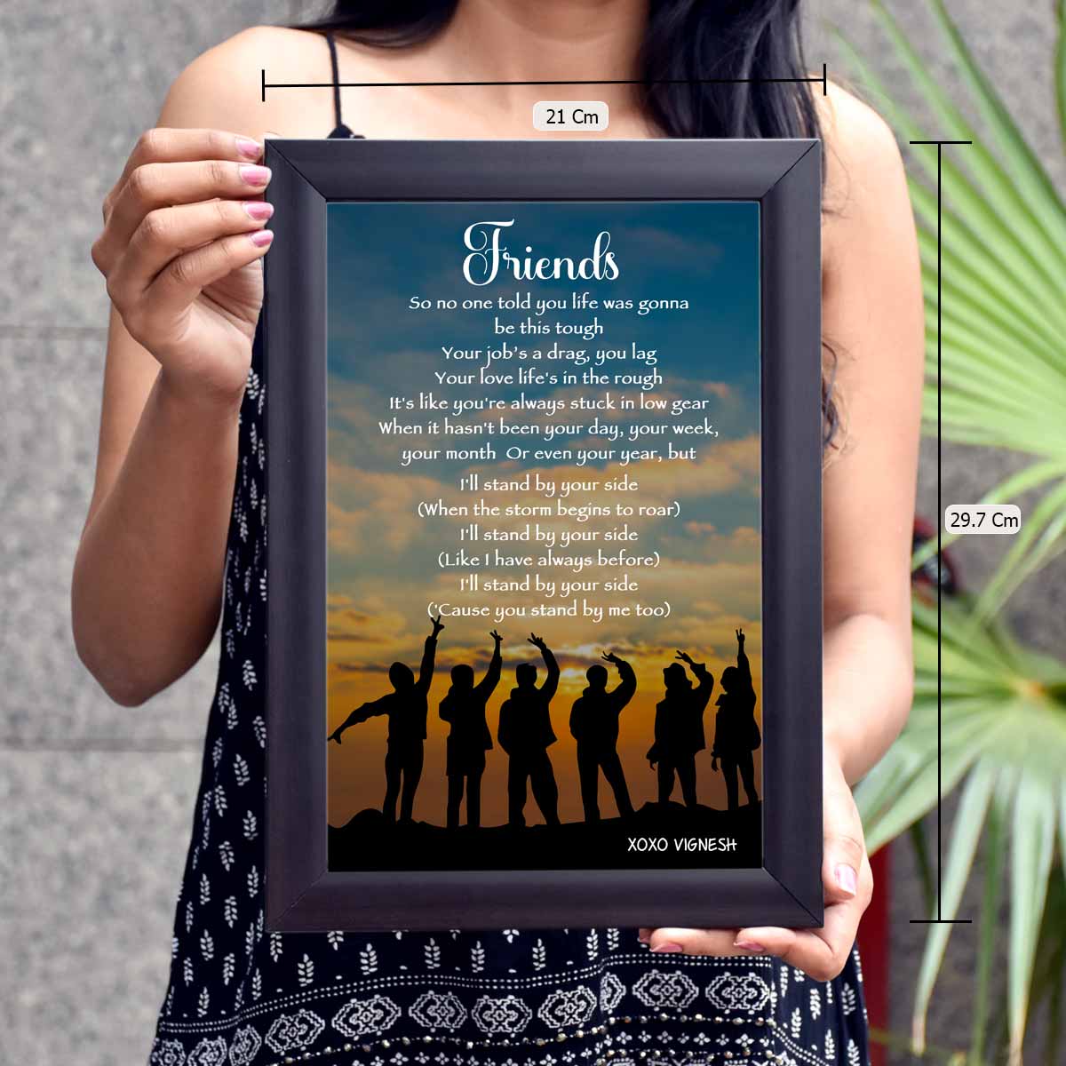 Personalised Friendship day Poster Frame