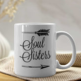 Set Of 2 Soul Sisters Coffee Mugs