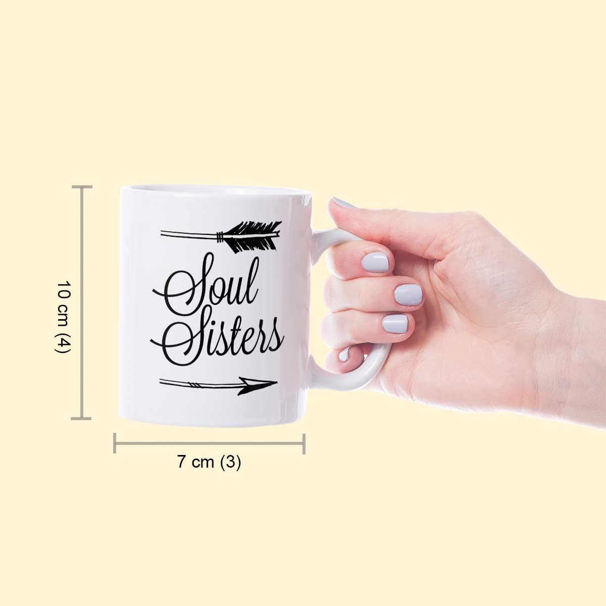 Set Of 2 Soul Sisters Coffee Mugs