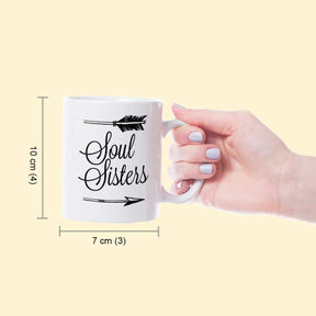 Set Of 2 Soul Sisters Coffee Mugs