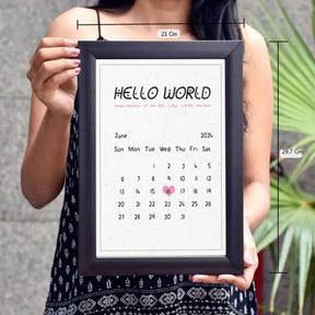 Personalised Hello World Poster Frame