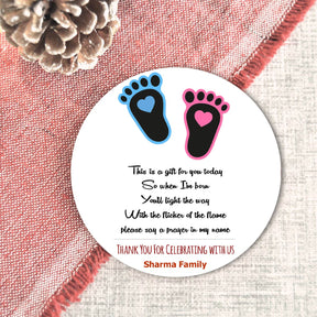 Personalised Coaster Set Of 4 Baby Shower Return Gift