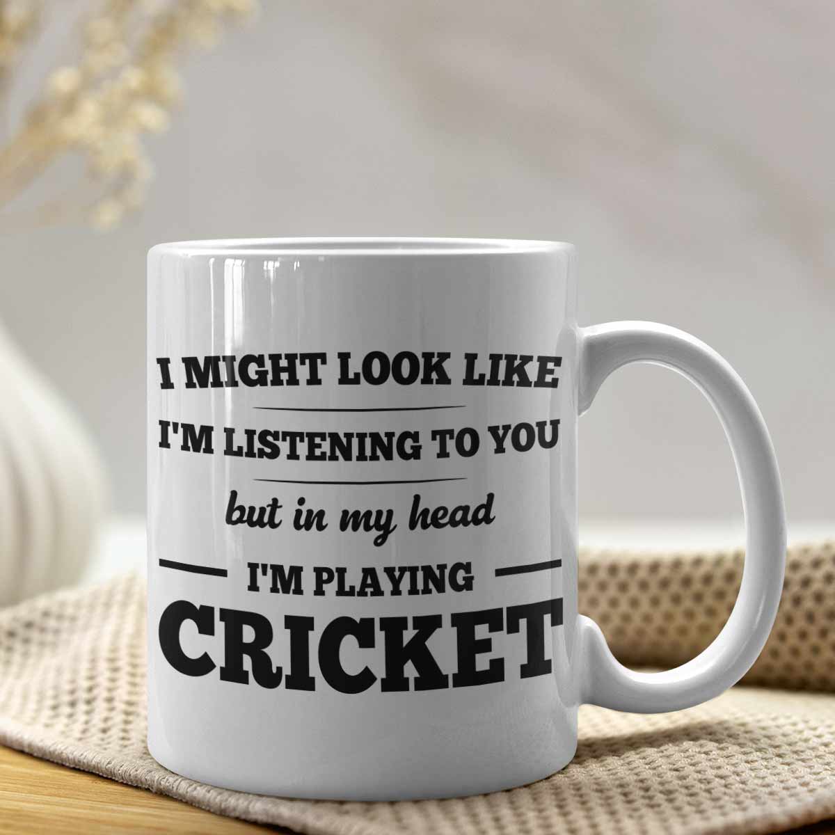 Playing Cricket Coffee Mug