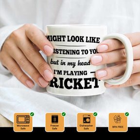 Playing Cricket Coffee Mug