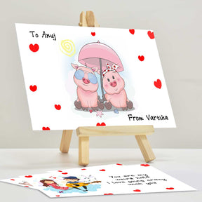 Personalised Love Notes - Cute Piggy