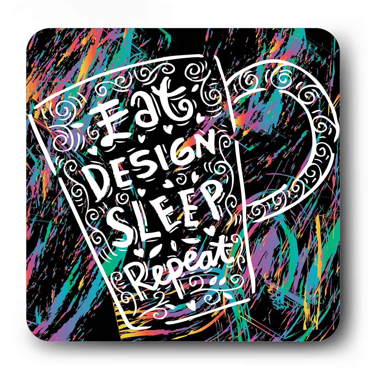 Eat Design Sleep Repeat Fridge  Magnet