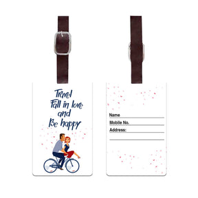 Fall In Love Personalised Luggage Tag