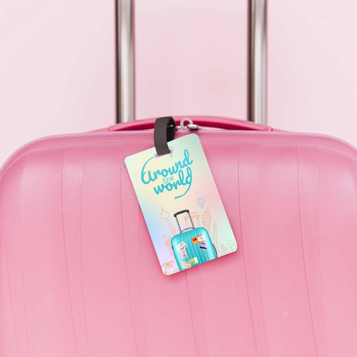 Around The World Personalised Luggage Tag