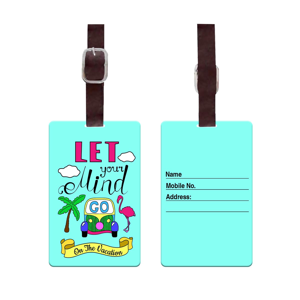 Mind On Holiday Personalised Luggage Tag