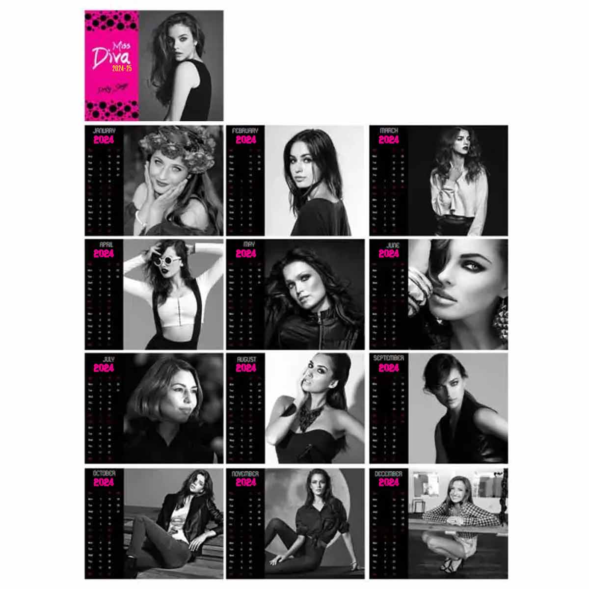 Personalized Miss Diva Photo Calendar For Valentine's Day 12