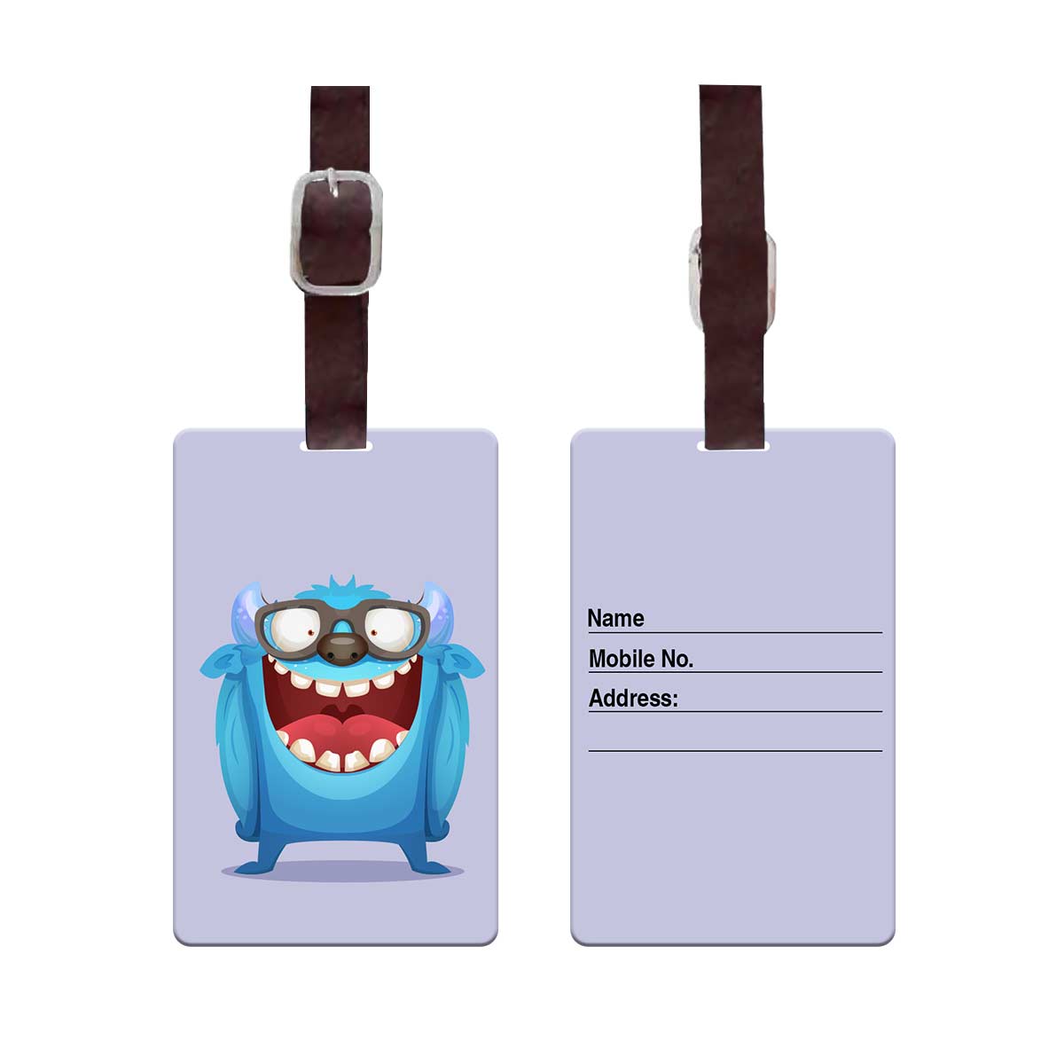 Personalised Luggage Monster Luggage Tag