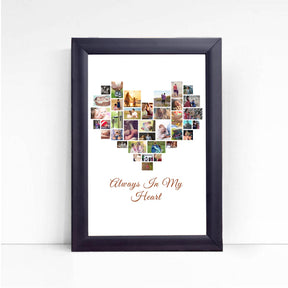 Personalized Always in my Heart Poster Frame