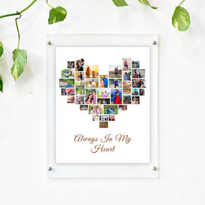 Personalized Always in my Heart Poster Frame