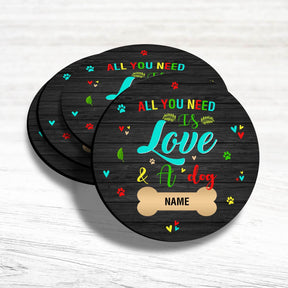 Personalised All You Need Is Love Coaster