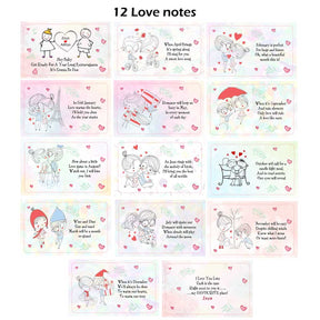 Personalised Love Notes for Valentine's Day- Set of 12