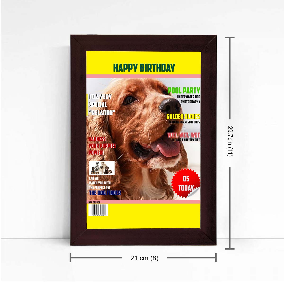 Personalised Pet Birthday Magazine Cover