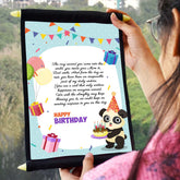 Personalized Message Printed Birthday Scroll from Mom & Dad