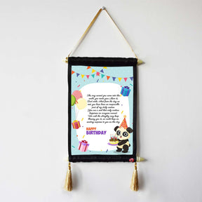 Personalized Message Printed Birthday Scroll from Mom & Dad