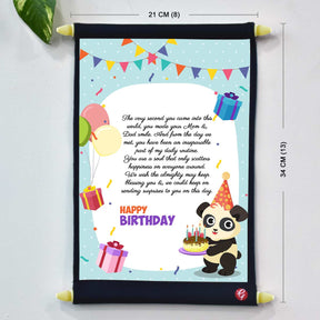 Personalized Message Printed Birthday Scroll from Mom & Dad