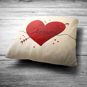 big heart love cushion