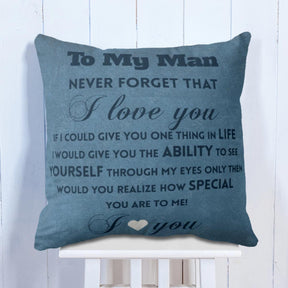 To My Man Cushion
