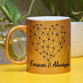 Forever & Always Coffee Mug Gift For Couple, Bf, Gf
